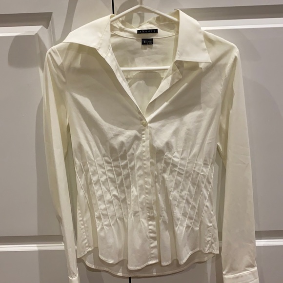 Theory white blouse - Picture 1 of 3